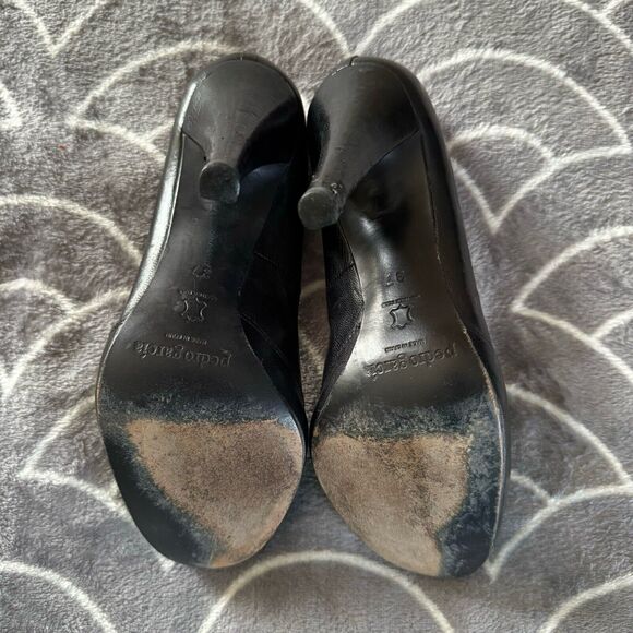 Pedro Garcia España High Black Women's Heels Sz 37 (US 6.5) - Picture 11 of 12